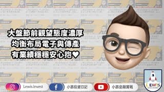 #小路投資日記 大盤節前量縮觀望濃 均衡布局電子與傳產
