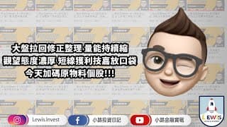 #小路投資日記 技嘉獲利出 加碼原物料個股