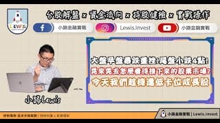 #小路投資日記 大盤早盤暴跌重挫！今天我們逢低卡位成長股！