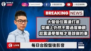 #小路投資日記 大盤震盪整理 學習策略交易應對