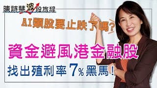 找出3檔金融股獲利翻倍 殖利率7%黑馬 AI概念股為何跌? 高股息ETF換股策略