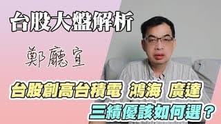 1140914【台股創高台積電 鴻海 廣達 三績優該如何選❓】