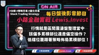#小路金融實戰 該偏多累積部位還是偏空操作？