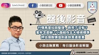 #小路投資日記 跌完了沒有？套牢怎麼辦？小路提供五大檢核標準