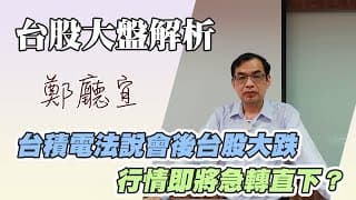 1141019【台積電法說會後台股大跌  行情即將急轉直下❓】