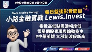 #小路金融實戰 #中華英雄 大漲噴出創新高！