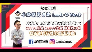 #小路投資日記 期貨OI竟然破萬口？ #6116彩晶 #2340光磊 獲利放口袋