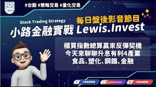 #小路金融實戰 談升息高通膨四大產業類股