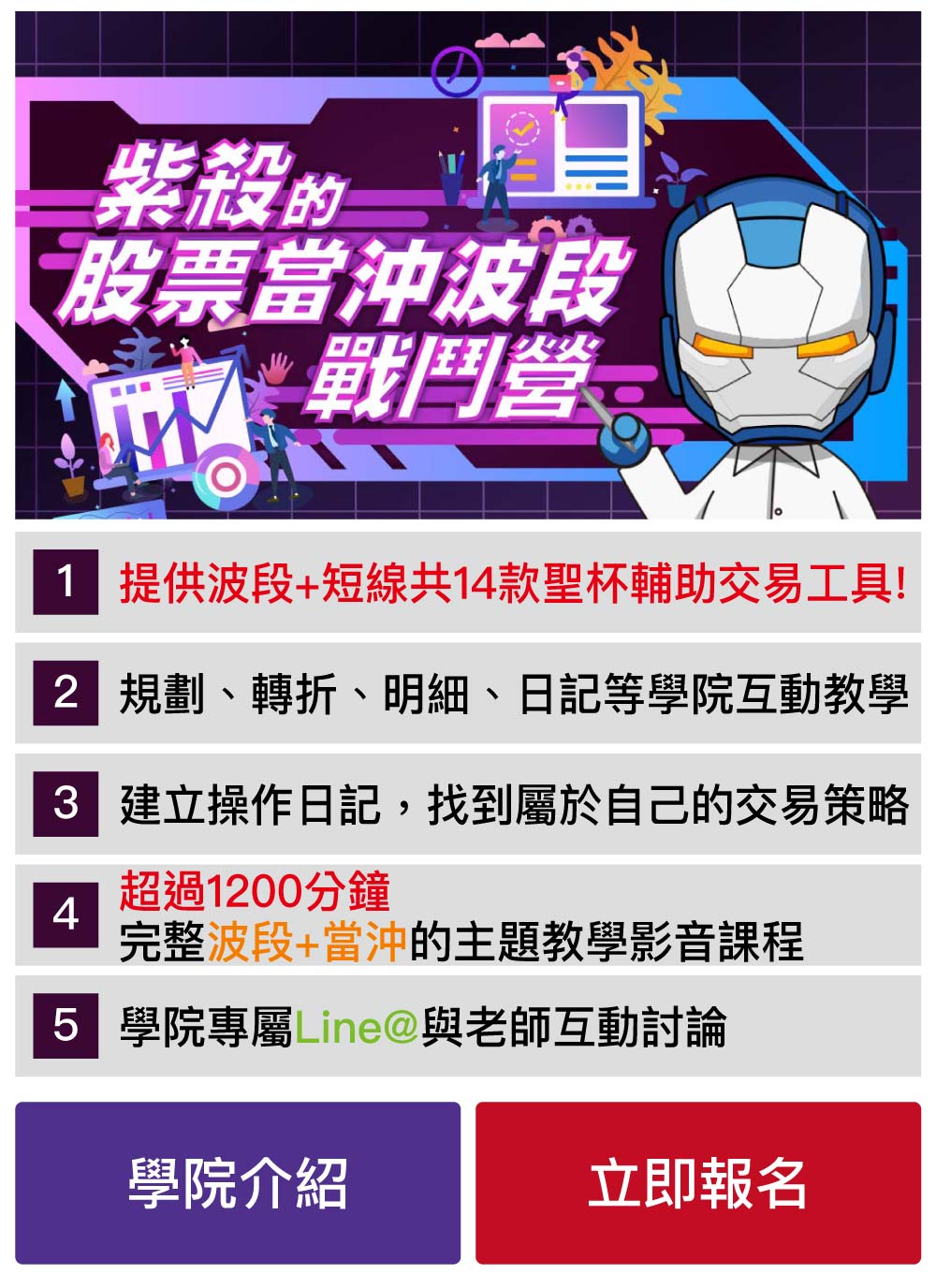 紫殺的股票當沖波段戰鬥營